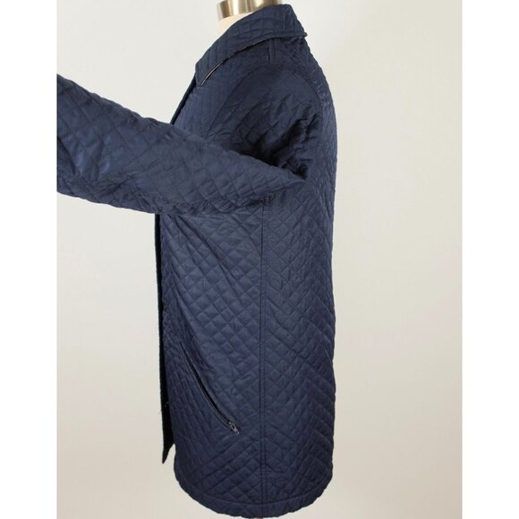 Burberry London Redcliff XS jacket coat quilted nova check lining navy - Picture 9 of 16